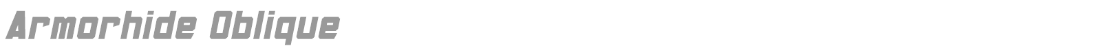 Armorhide Oblique font preview
